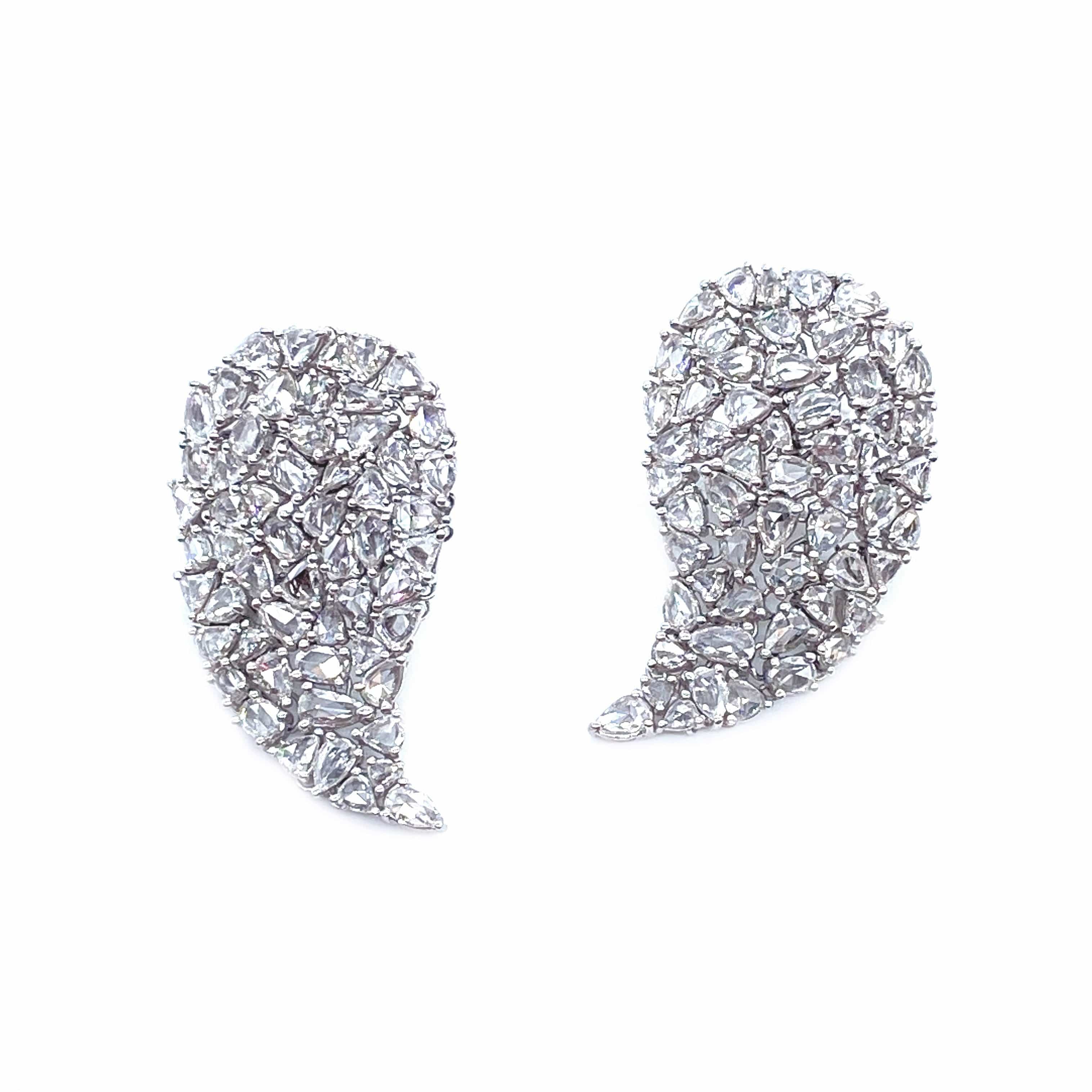 Trinity 18K Paisley Diamond Earring | Coomi