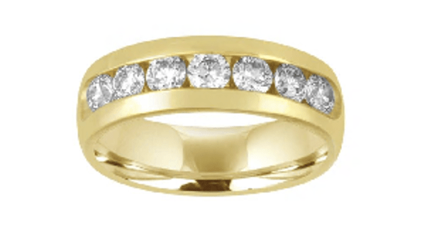 Mens 14KY 1.00ct Band Ring