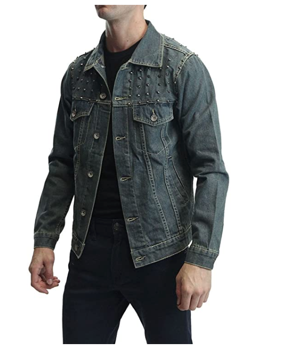 Chinx Yay Press Vintage Spiked Denim Jacket – FOUR KINGS LTD