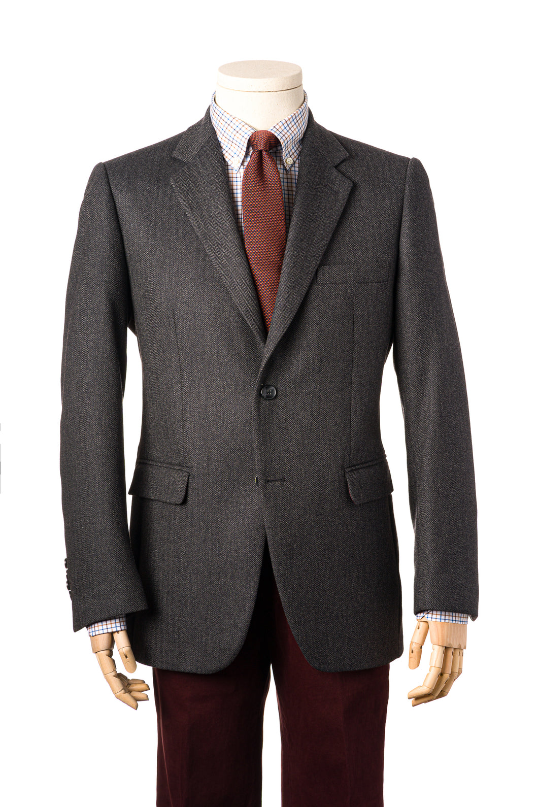 Christakis Rex Grey Herringbone men's Jacket