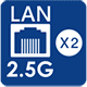 2x 2.5G LAN
