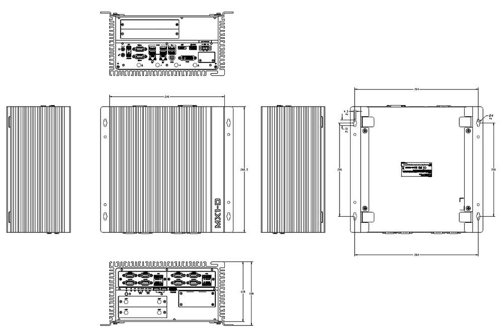 MX1-10FEP-D-dimension