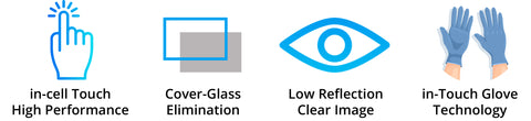 LG in-cell 10-points Multi Capacitive Touch