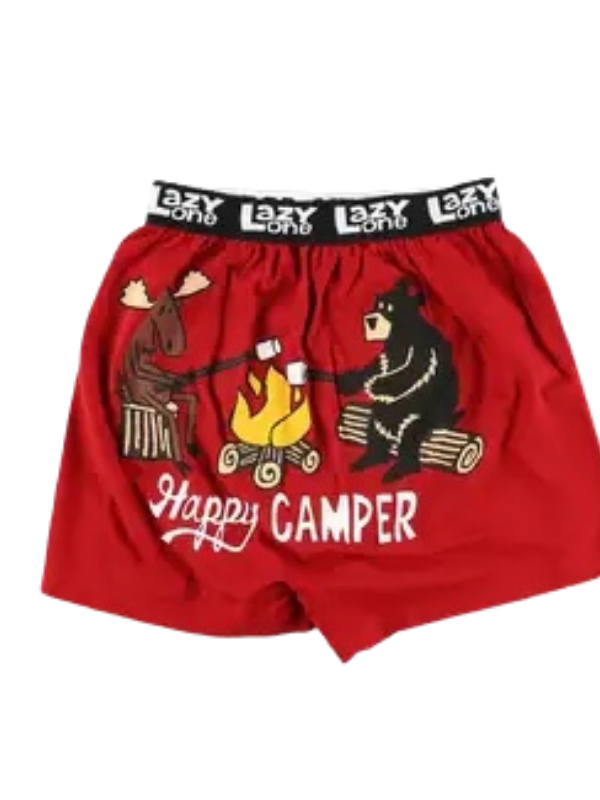 Lazy One Men's Funny Boxers - Silent Butt Deadly Snake - ooh la la!