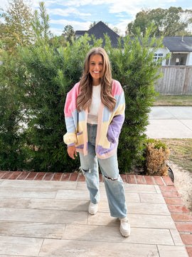 Pastel Striped Cardi