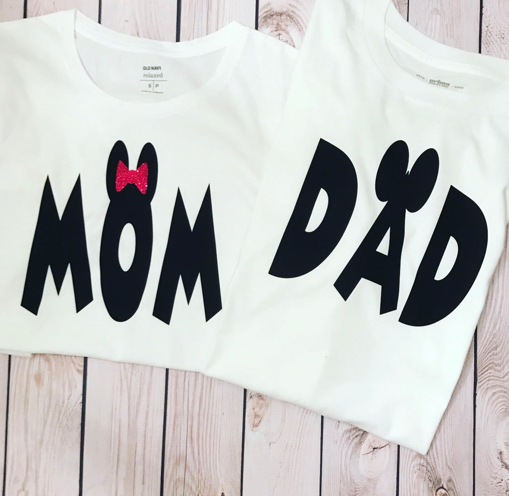 mommy and daddy of the birthday girl shirts