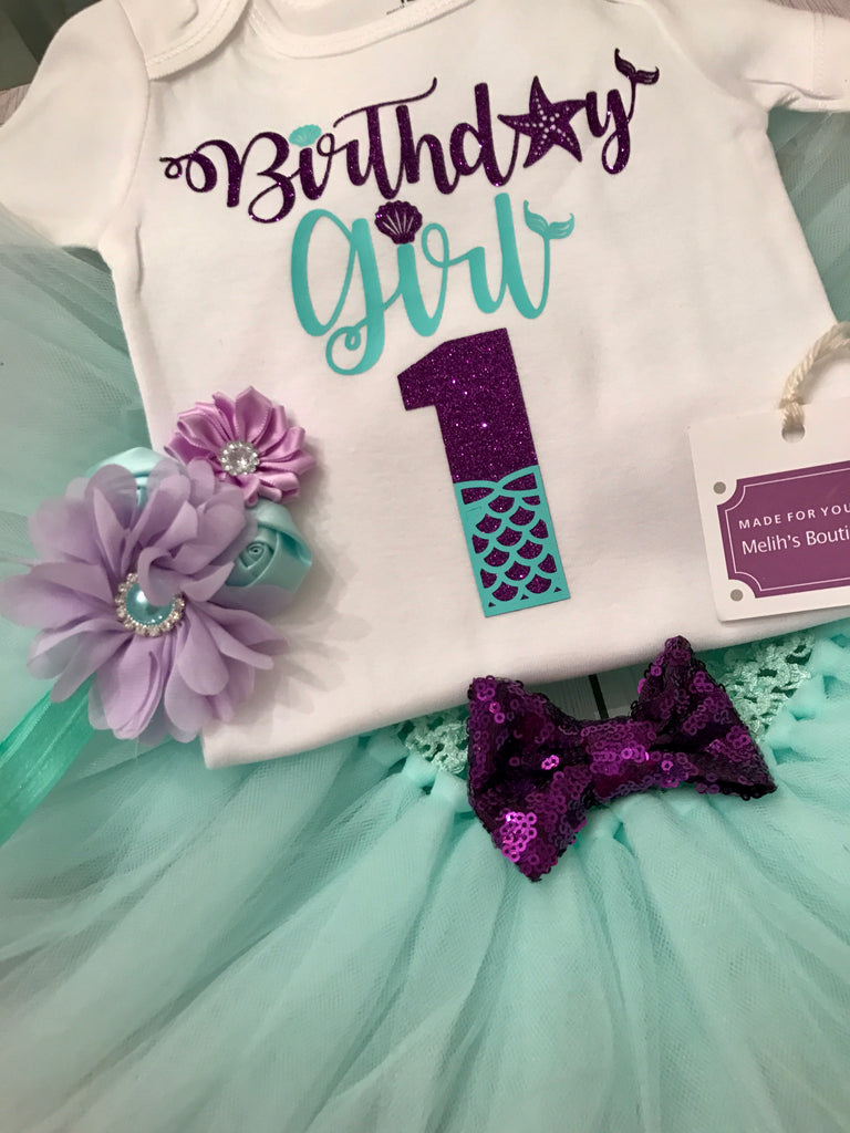 mermaid baby outfit first birthday