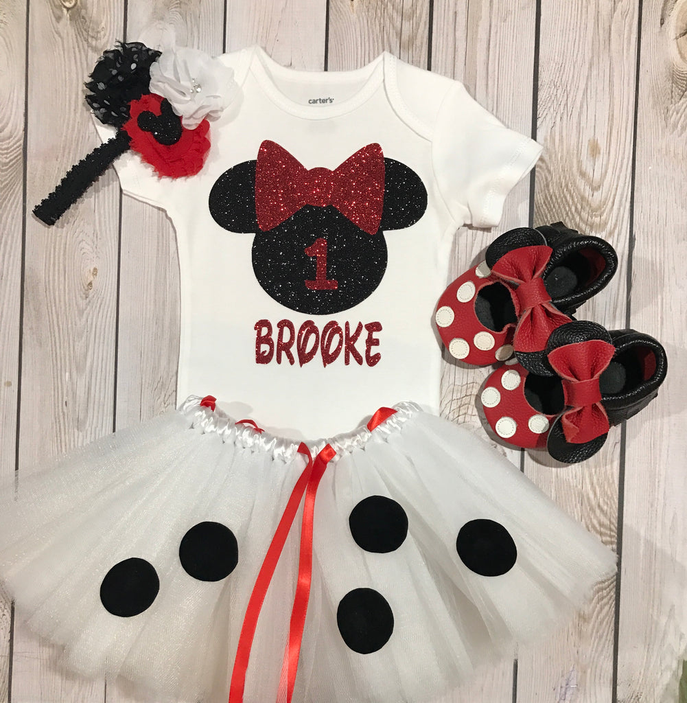 minnie and mickey birthday outfits