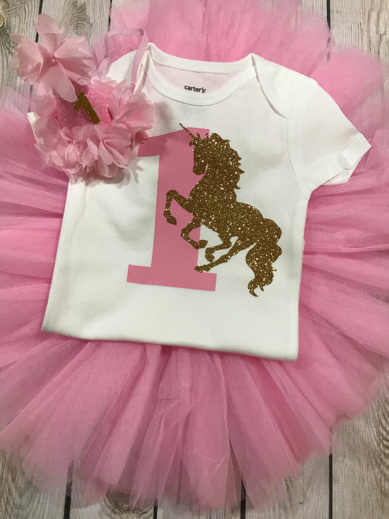 first birthday unicorn outfit girl
