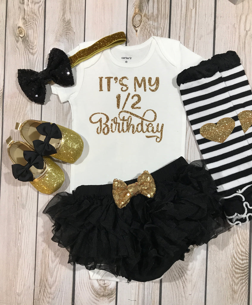 half birthday baby girl outfit