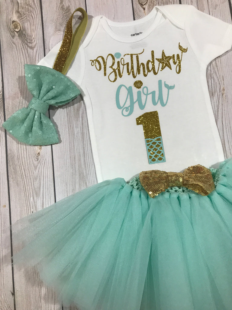 little mermaid 1st birthday outfit