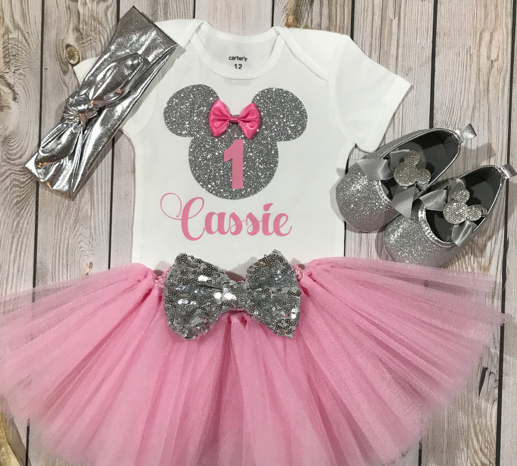 minnie mouse one year old birthday outfit