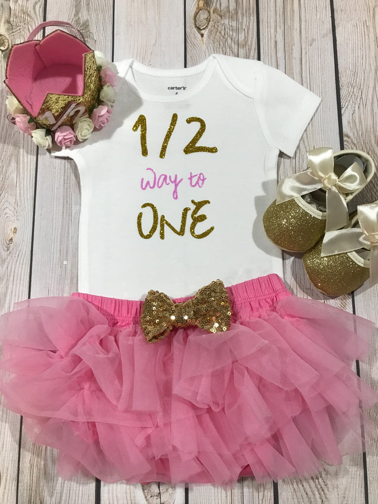 half birthday baby girl outfit