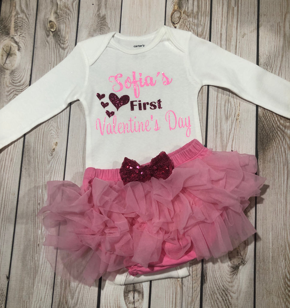 baby's first valentine's day outfit