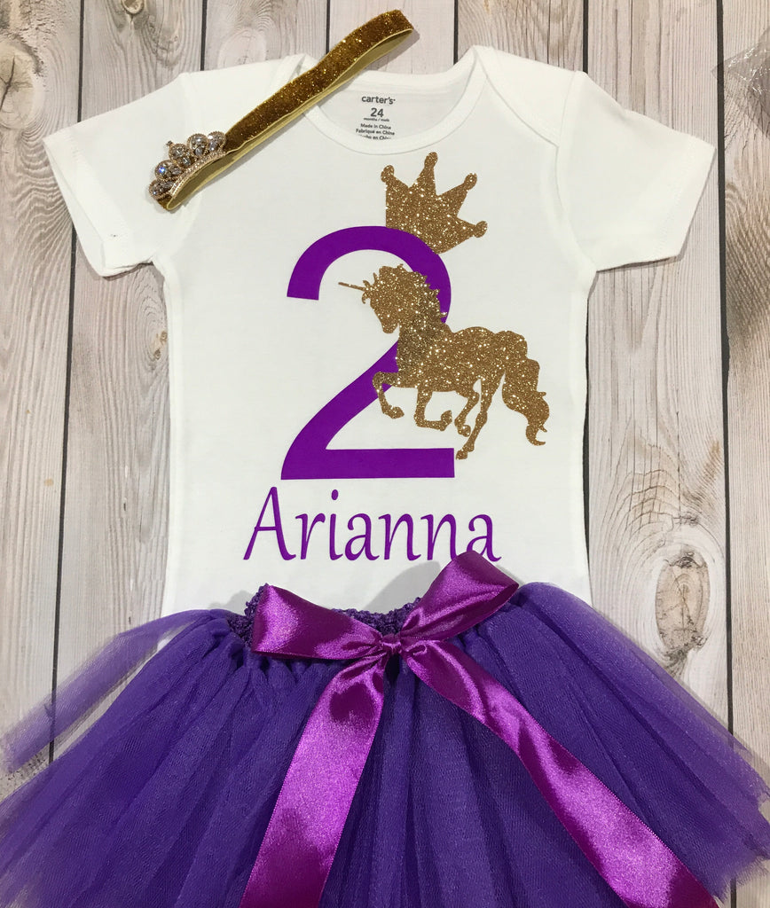 unicorn outfit for birthday girl