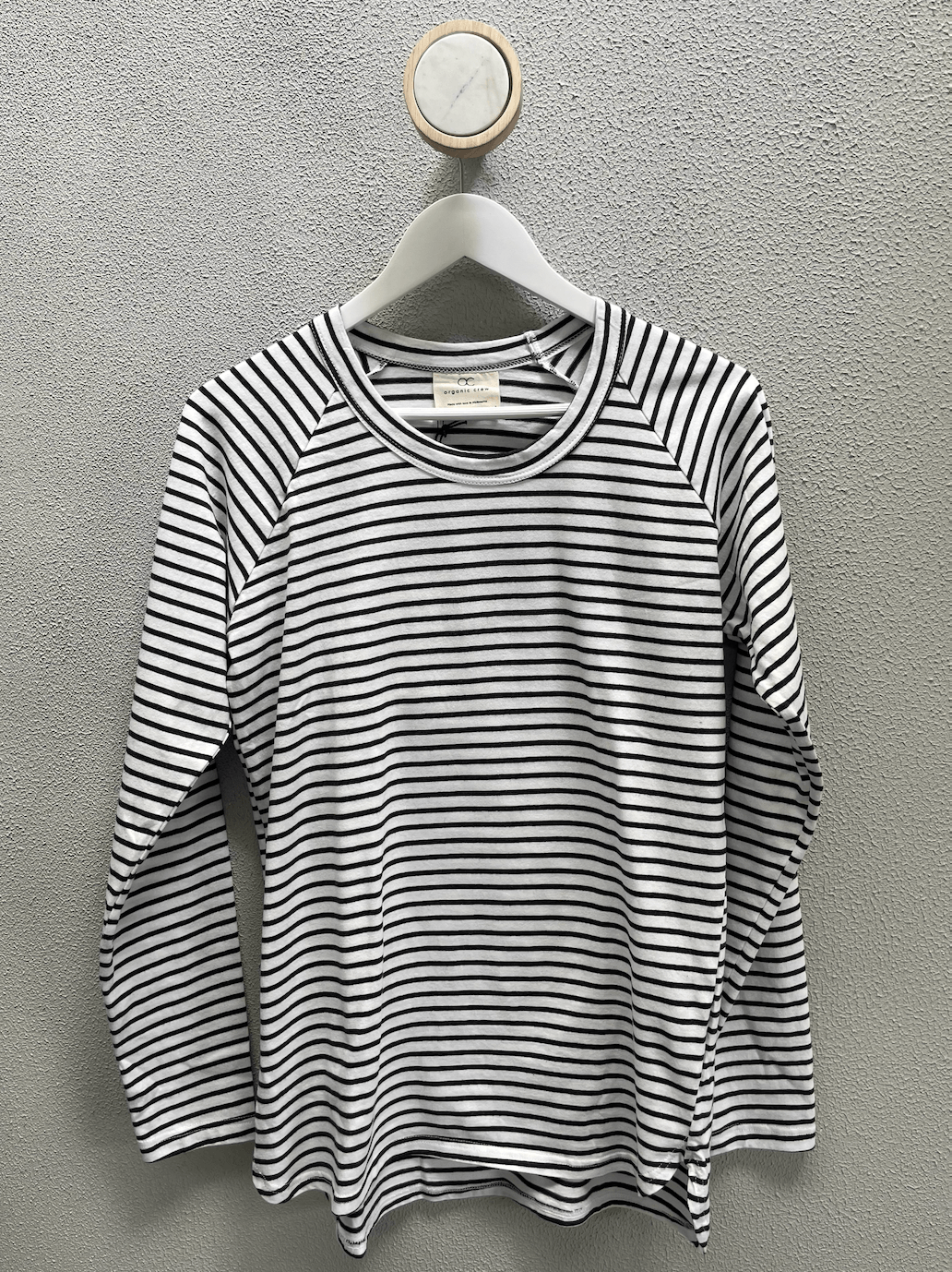 Layer Me Long Sleeve Tee Charcoal Stripe