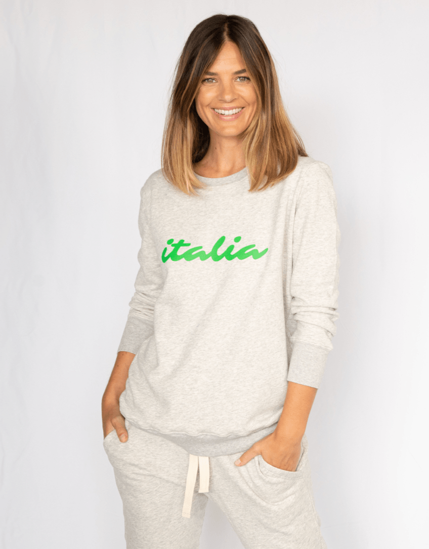 Boyfriend Sweater Grey Marle ITALIA