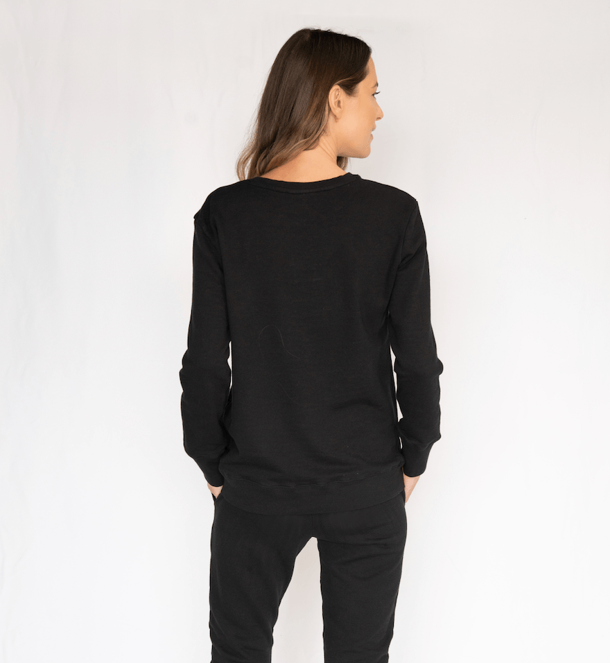 Boyfriend Sweater Black Dolce Vita