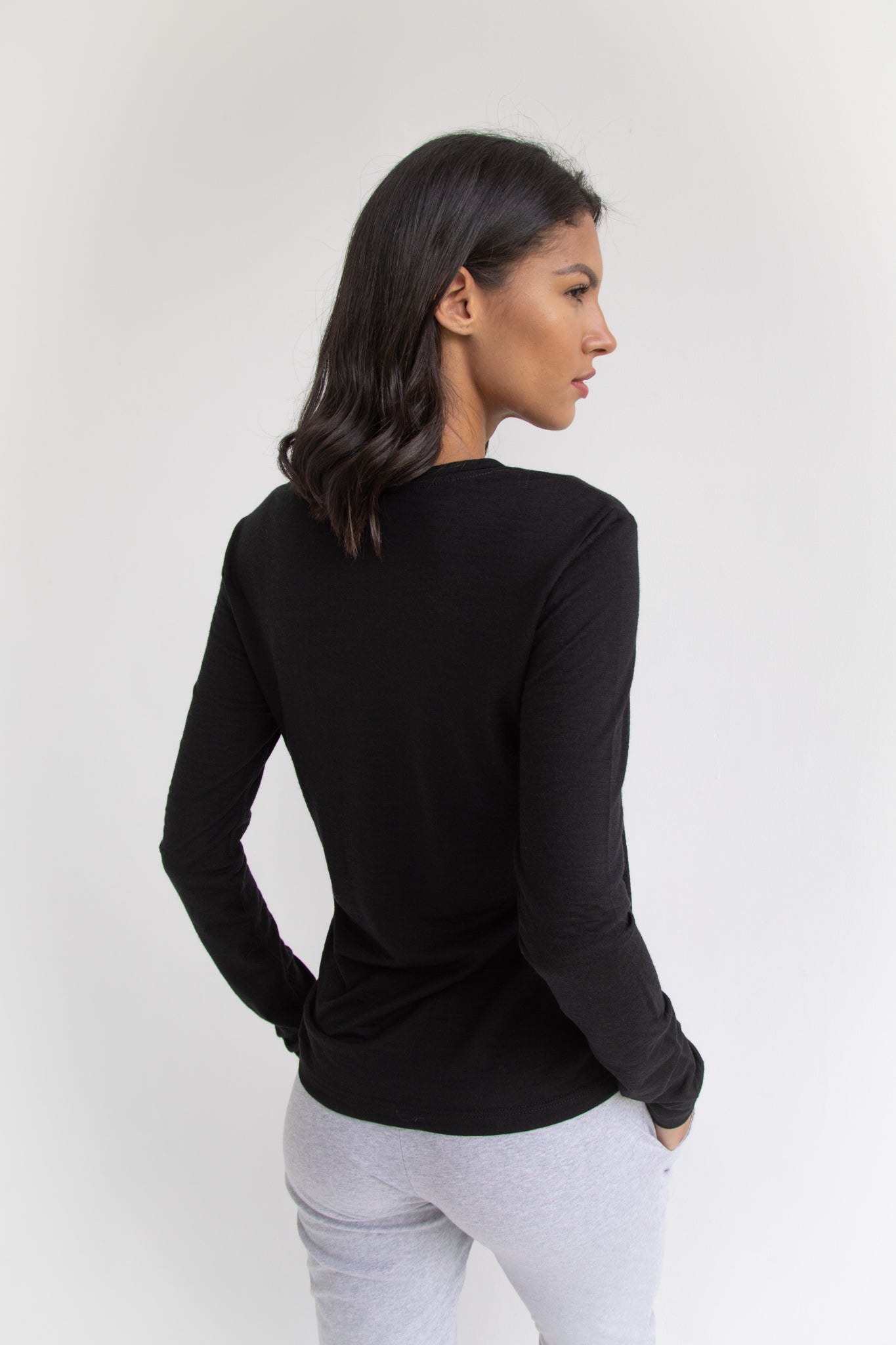 Cool Wool Long Sleeve Black