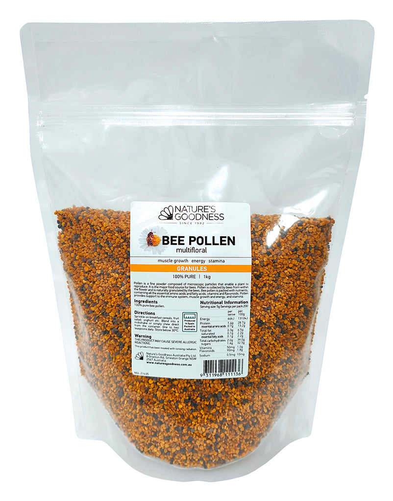 BEE POLLEN GRANULES Dietary Supplement 125g/250g/1kg