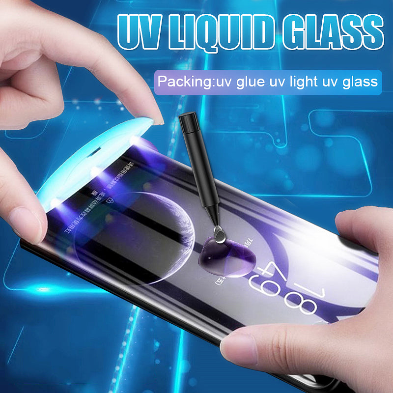 Uv Full Glue Screen Protector For Samsung S8 S9 S10 Plus Tool Fashionyame