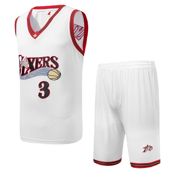 allen iverson jersey and shorts