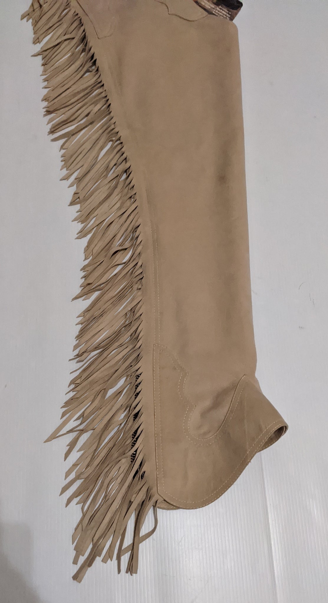 1 == Youth Medium Hobby Horse Tan Ultrasuede Chaps – Rock & Rail ...