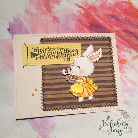 #thefrolickingfairy #craftindesertdivas #sweetaspie #thanksgiving #eatpie #stitching #stitches #stitchedcard #handmadecard