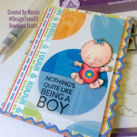 #thefrolickingfairy #downlandcrafts #designteamelf #babygirl #stamping #babyboy #baby #babyshower #watercolor #distressmarkers #cartabella #bouncingbabyboy #handmade #handmadecards