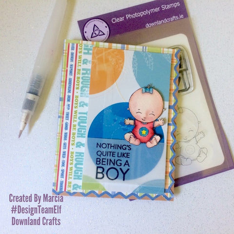 #thefrolickingfairy #downlandcrafts #designteamelf #babygirl #stamping #babyboy #baby #babyshower #watercolor #distressmarkers #cartabella #bouncingbabyboy #handmade #handmadecards