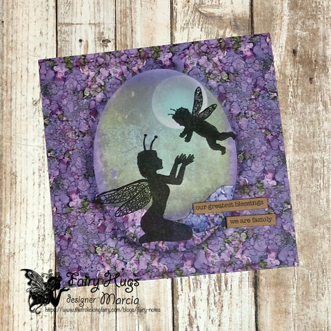 #thefrolickingfairy #tokara #flamo #fairy #fairies #faery #faerymom #faerychild #motherandchild #embossing #fairyscapes #patternedpaper #cas #cleanandsimple #cardmaking #magical #mystical #fairyfolk #cardmaker #cardmakersofinstagram