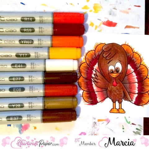 #thefrolickingfairy #heartcraftpaper #sketchsaturday #sketchsaturdaychallenge #goodbyeturkey #copiccoloring #thanksgiving #christmas #handmade #handmadecards