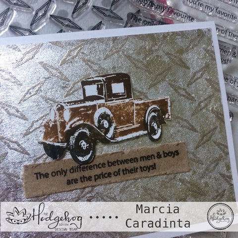 #thefrolickingfairy #thehedgehoghollow #junekit #cardkit #subscriptionbox #designteam #tutorial #diamondplate #vintage #grunge #dad #masculine #timholtz #truck #nuvo #tonicstudiosusa #gilding #embossing