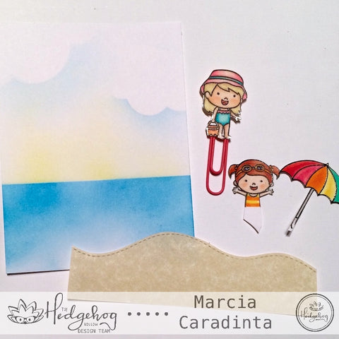 #thefrolickingfairy #thehedgehoghollow #broughttolifebyyou #julykit #subscriptionbox #sunnystudio #coastalcuties #ocean #waves #paperclip #bookmark #xyron #diy #tutorial #copiccoloring #lawnfawn #rainbow #beach #beachday #playinginthesand