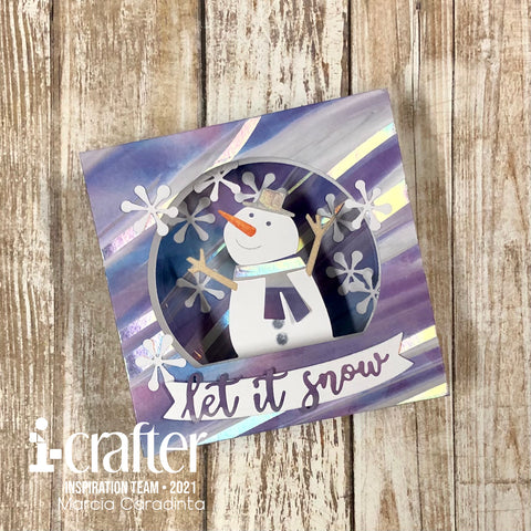 #thefrolickingfairy #i_crafterart #icrafter #tunnelcard #tunnelcardbase #tunnelcardbaseswan #tunnelcardaddon #snowglobe #letitsnow #interactive #interactivecard #christmasinjuly #nontraditionalcolors #diecutting #patternedpaper #dimensional #diorama #cardmaker #cardmaking #cardmakersofinstagram