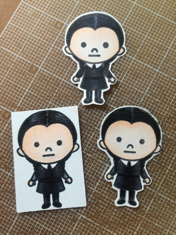 #thefrolickingfairy #kindredstamps #spookyfamily #addamsfamily #spooky #wednesdayaddams  #copiccoloring #practicemakesperfect