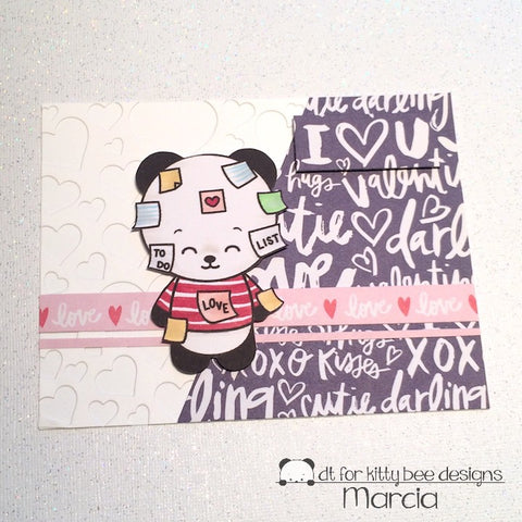 #thefrolickingfairy #kittybeedesigns #spotlight #postitnotes #postitnotespanda #panda #lovenotes #valentine #valentinesday #iloveyou #copiccoloring #papercraft #handmade #handmadevalentine