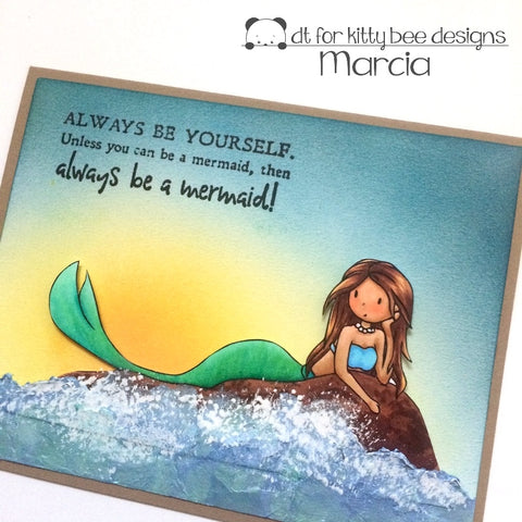 #thefrolickingfairy #kittybeedesigns #kindacute #alohachallenge #underthesea #mermaid #sunrise #copiccoloring #nuvo #embellishmentmousse #distressink #inkyfingers #handmade #handmadecards