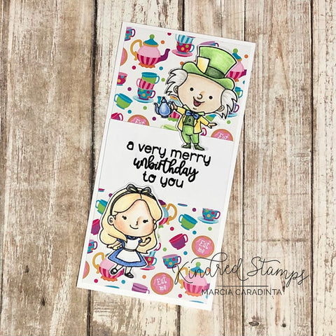 #thefrolickingfairy #kindredstamps #curiouserandcuriouser #curious #verycurious #downtherabbithole #unbirthday #wereallmad #fandom #classic #classicliterature #classicstory #curiouser #queen #madqueen #imagination #teaparty #deckofcards #minialbum #diyminialbum #accordionalbum #accordionminialbum #inkblending #distressoxide #stencil #coloredpencils #prismacolor #cardmaker #cardmaking #cardmakersofinstagram