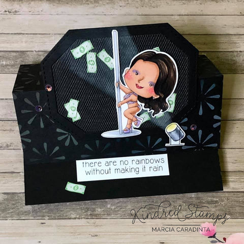 #thefrolickingfairy #kindredstamps #kindredgetsnaugty #hustle #sidehustle #stripper #striptease #makeitrain #shakercard #tulleshaker #spinner #spinnercard #stencil #hearts #mosaic #inkblending #dollarbill #inthespotlight #suchatease #tease #spectrumnoir #alcoholmarkers #cardmaker #cardmaking #papercraft #interactive