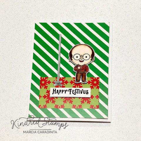 #thefrolickingfairy #kindredstamps #nycomedy #spongeworthy #yadayada #festivus #happyfestivus #holidaysweets #watercolor #holiday #newrelease #comedian #popin #cardmaking #cardmaker #jadedblossom #luggagetag #comedy #handmade