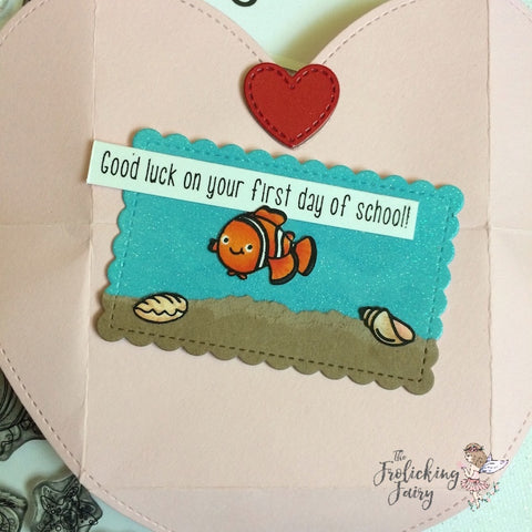 #thefrolickingfairy #kindredstamps #seafriends #augustrelease #bloghop #underthesea #clownfish #bluetang #ispeakwhale #firstdayofschool #lunchboxnotes #lawnfawn #handmade #handmadecards #irememberedsomething