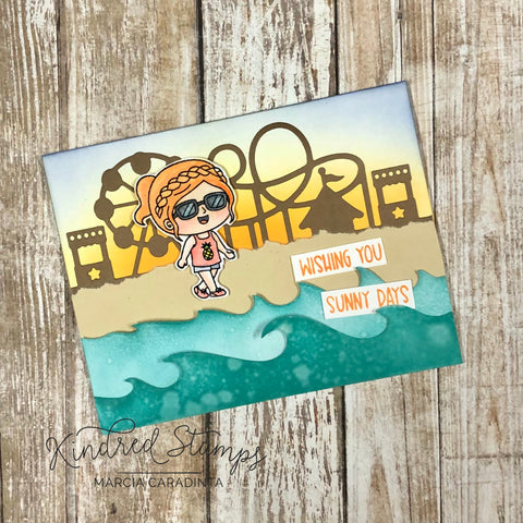 #thefrolickingfairy #kindredstamps #soakupthesun #anniesadventures #summer #summersun #sunshine #coastal #coastalcarnival #carnival #waves #distressoxide #catherinepooler #cricut #cricutofficial #svg #sunscreen #youaremysunshine #rolodex #memorydex #mdc #memorykeeping #jadedblossom #cardmaker #cardmaking #cardmakersofinstagram