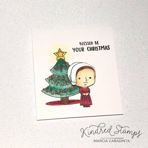 #thefrolickingfairy #kindredstamps #strongmaiden #handmaid #christmas #cardchallenge #puritan #blessedbe #praisebe #fandom #wings #watercolor #papercrafter #cardmaker #cardmaking #handmadeholidays