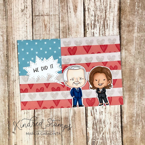 #thefrolickingfairy #kindredstamps #wedidit #inauguration #president #vicepresident #imspeaking #glassceilings #strongwomen #election2020 #paperpiecing #americanflag #proudamerican #democracy #vote #filmstrip #filmstripdie #cardmaking #cardmaker #cardmakersofinstagram