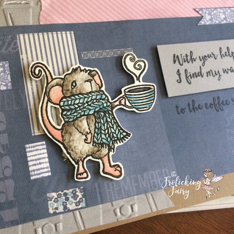 #thefrolickingfairy #littleacrescreations #coffeehousemouse #watercolor #coffeehouse #mouse #scarf #cupofjoe #distressmarkers #lac #cafedreamers #challenge #coffeelovers #cafe #coffee