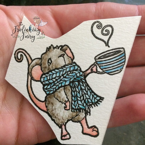 #thefrolickingfairy #littleacrescreations #coffeehousemouse #watercolor #coffeehouse #mouse #scarf #cupofjoe #distressmarkers #lac #cafedreamers #challenge #coffeelovers #cafe #coffee