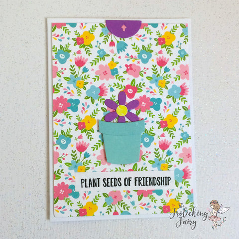 #thefrolickingfairy #scrapbookpal #lawnfawn #littleflowers #lawncuts #springfling #growing #pulltab #seedsoffriendship #plaidpaper #petitepaperpad #mftstamps #ninjamazing #kindredstamps #bloom #fairytalemail #interactivecard #papercraft #cardmaker #handmade