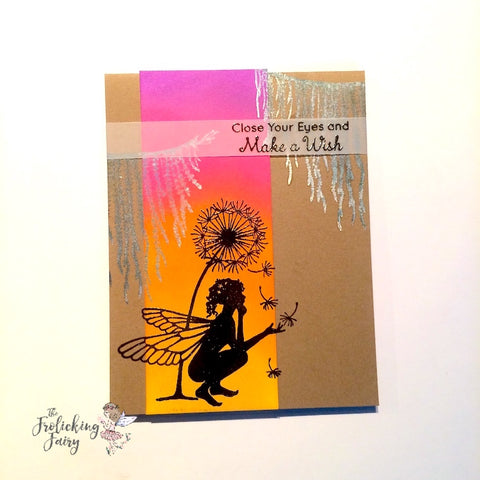 #thefrolickingfairy #laviniastamps #fairytale #forestspruce #silhouette #fairy #forestfairy #distressoxides #tags #bookmark #handmadecards #papercraft #cleanandsimple #summerglow