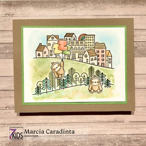 #thefrolickingfairy #7kidscraftingsupplystore #mamaelephant #scenebuilder #littleslothagenda #littlefairyagenda #watercolor #cas #cleanandsimple #distressmarkers #distressink #cardmaking #cardmaker #youtube #tutorial #fairies #sloths #faeries #facebooklive